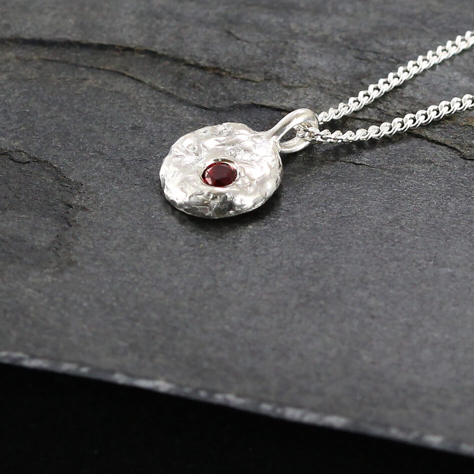 Silver Pendant. Melted, abstract and unique.