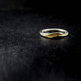 silver gold ring: - Simple but unique with a glow from within