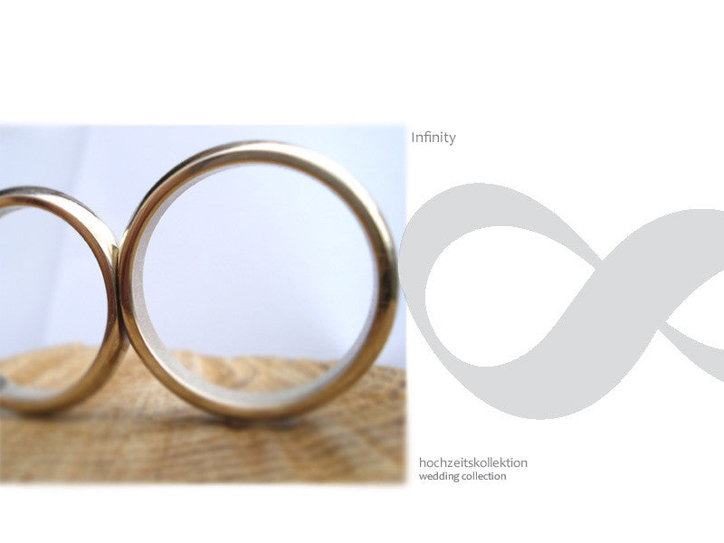 Wedding Rings: Infinity. smooth, simple and very comfortable.