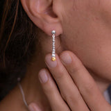Austrian River Gold Earrings