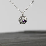 Silver Pendant. Melted, abstract and unique.