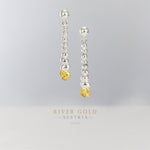 Austrian River Gold Earrings