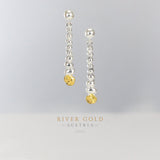 Austrian River Gold Earrings
