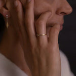 silver gold ring   