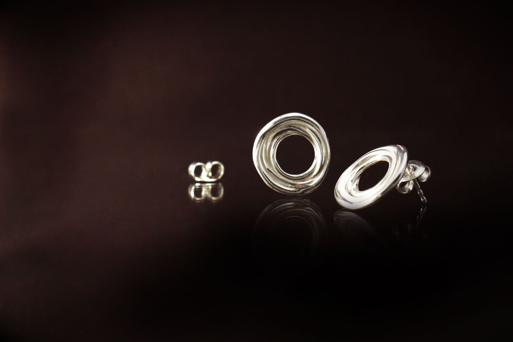 Natural Stud Earrings: - Simple yet unique. To be worn everyday.....