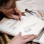 Wedding Rings: engraved lines represent the flow through love and life