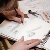 Wedding Rings: engraved lines represent the flow through love and life